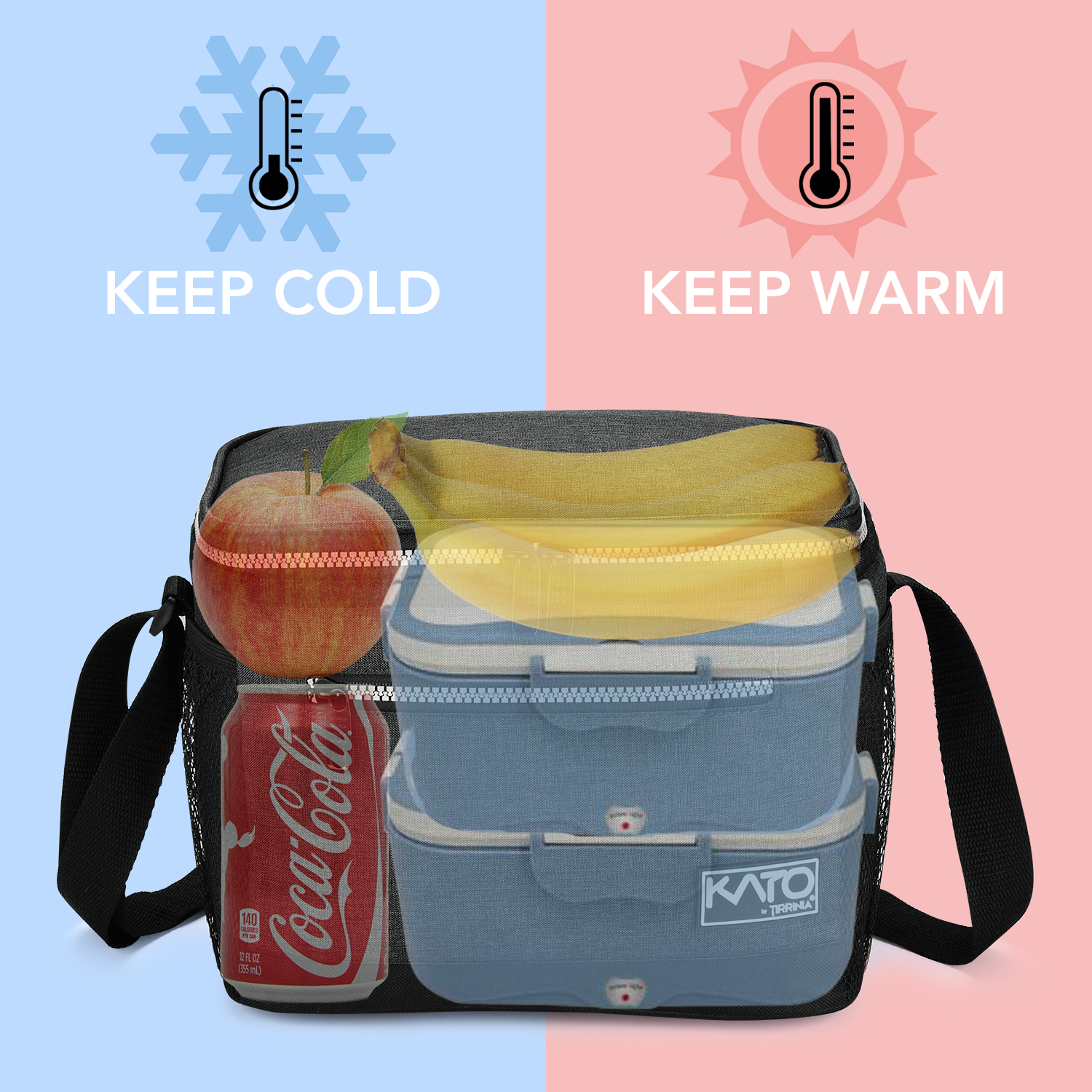 Tirrinia Insulated Lunch Bag, Medium, Charcoal photo 2