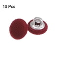 thumbnail image 3 of Uxcell 10pcs 16L Fabric Cloth Covered Button 10mm Metal Shank Round Sewing Buttons for Suits Dress Blouses, Caramel, 3 of 5