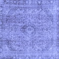 thumbnail image 1 of Ahgly Company Indoor Square Abstract Blue Modern Area Rugs, 3' Square, 1 of 4