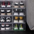 thumbnail image 4 of Caja de Zapatos Transparente de 6 Piezas, Organizador de Zapatos, Gruesa, Plegable, Resistente Al Polvo, Apilable y Combinada., 4 of 5
