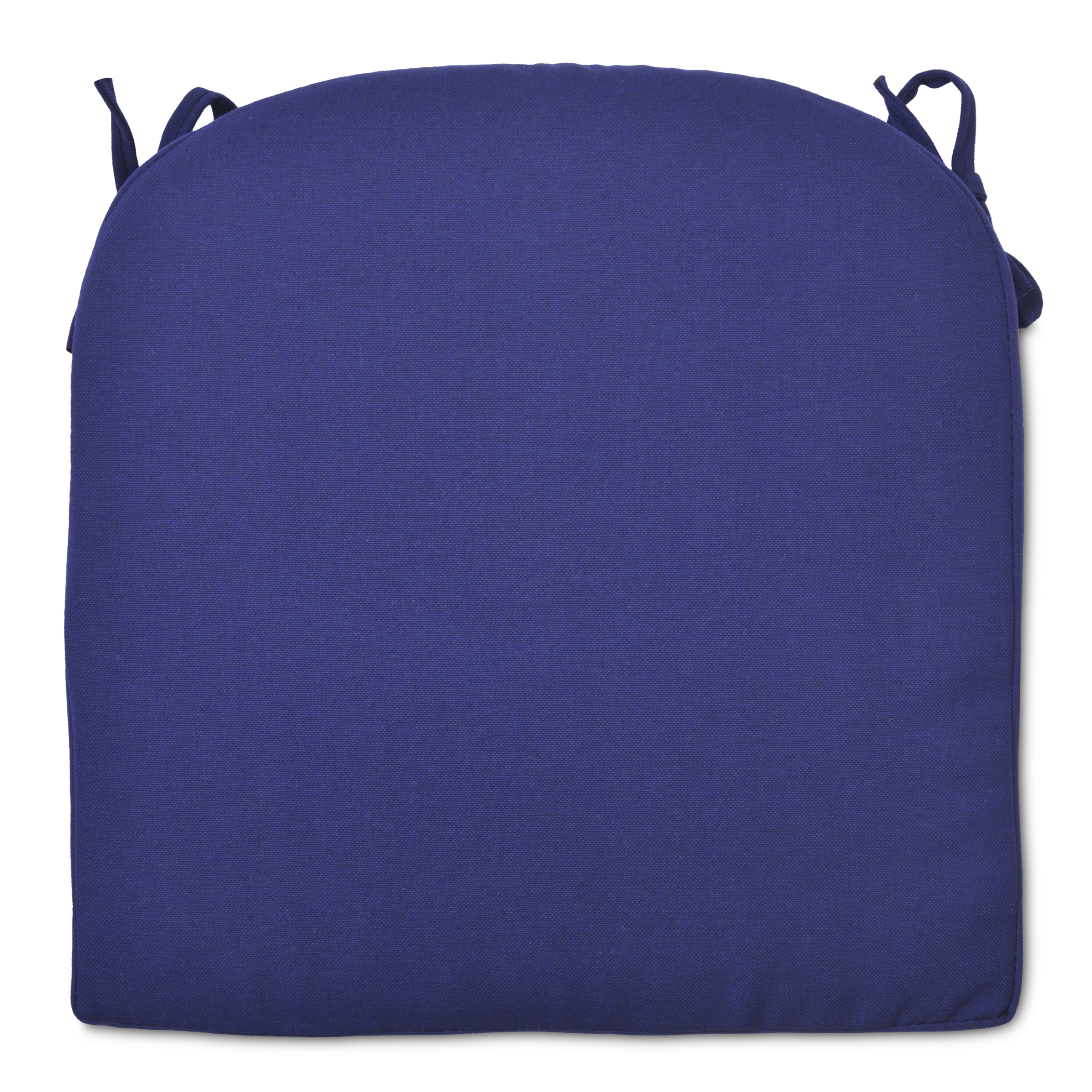 Decor Therapy Outdoor Patio Navy Round Back Seat Cushion 17.25 In. x 18