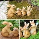 thumbnail image 1 of Resin Rabbits Four-piece Set Decoration Home Decoration Outdoor Garden Decoration, 1 of 8
