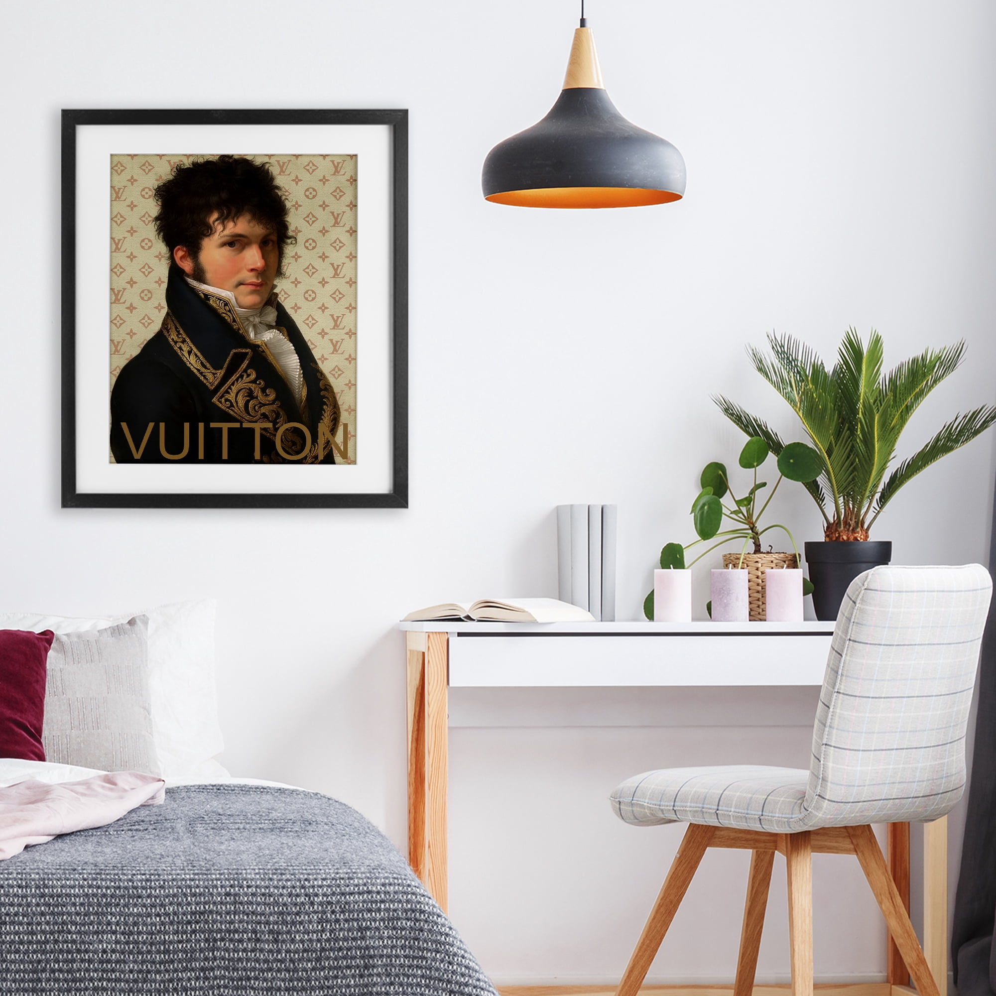 Stupell Industries Glam Gentleman In Spring Black Framed Print Under Glass, design by Grotto Studios