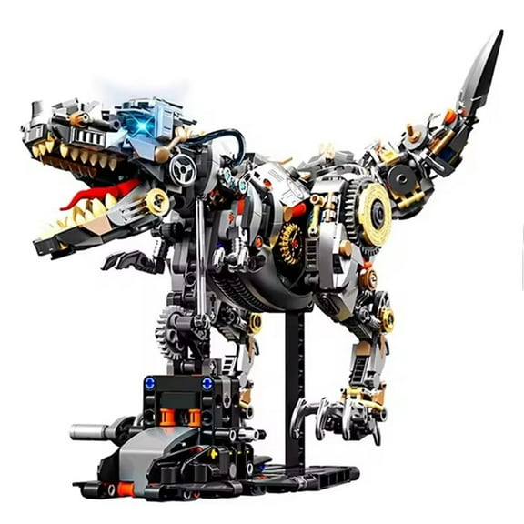 Remocguys Jurassic Semi-Mechanical Indominus Rex Building Sets Compatible with Lego Dinosaur World for Adults Boys 1268PCS