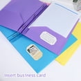 thumbnail image 3 of HOMEIORA Plastic Folders, 3 - Prong 2 - Pocket Poly Folder, Back to School Season Folder, 4 Pack - Multicolor, 3 of 8