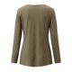 thumbnail image 5 of Blusa suelta con cuello en V y manga larga con cremallera sólida para mujer Fridja  czfsfas3994, 5 of 6