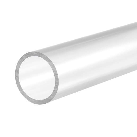 Unique Bargains 33.5mm ID 40mm OD 0.2m Transparent PVC Rigid Round Pipe High Transparency