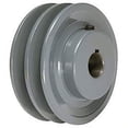 thumbnail image 1 of 2.2" X 7/8" Double Groove AK Fixed Bore Pulley # 2AK22X7/8, 1 of 4