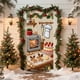 thumbnail image 4 of 3D Embroidery Christmas Door Curtain Holiday Decorative Cover for Front Door Wall Party Festival Home Decorations, 4 of 6