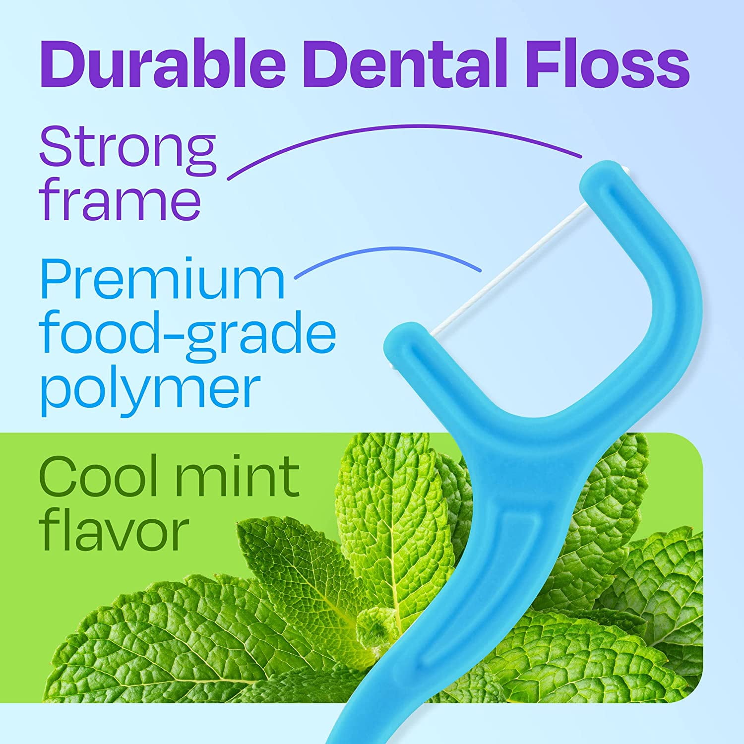 Dental Floss Picks for Adults with Brush Picks Mint Flavor 200 Count 4 Travel Cases Tooth flossers that Glide on Tight Teeth Sensitive Gums Teeth Easy Grip