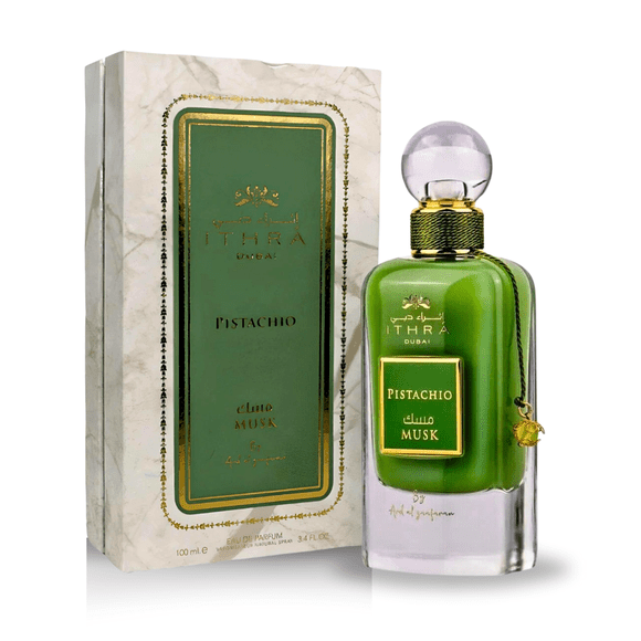Eau de parfum en aerosol con pistacho y almizcle de 100 ml (3.4 oz) de Ard Al Zaafaran