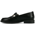 thumbnail image 3 of Journee Womens Corina Round Toe Buckle Detail Block Heel Comfort Mary Jane Loafer, 3 of 10