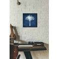 thumbnail image 3 of Epic Graffiti 'Single Indigo And White Palm Tree' by Linda Woods, Canvas Wall Art, 12"x12", 3 of 3