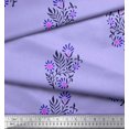 thumbnail image 2 of Soimoi Rayon Fabric Leaves & Floral Block Decor Fabric Printed Yard 56 Inch Wide, 2 of 3