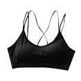 thumbnail image 2 of Steel Thin Shoulder Straps Back Tube Top - Chest Wrap Bra with Chest Pad Underwear, 2 of 6
