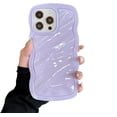thumbnail image 6 of for iPhone Case,Cute Smooth Water Wave Ripple Camera Lens Protection Shockproof Phone Case (White,iPhone 15 Pro Max), 6 of 6