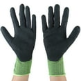 thumbnail image 3 of Guantes de trabajo Jadeshay antideslizantes transpirables recubiertos de nitrilo tamaño XL color amarillo fluorescente, 3 of 8