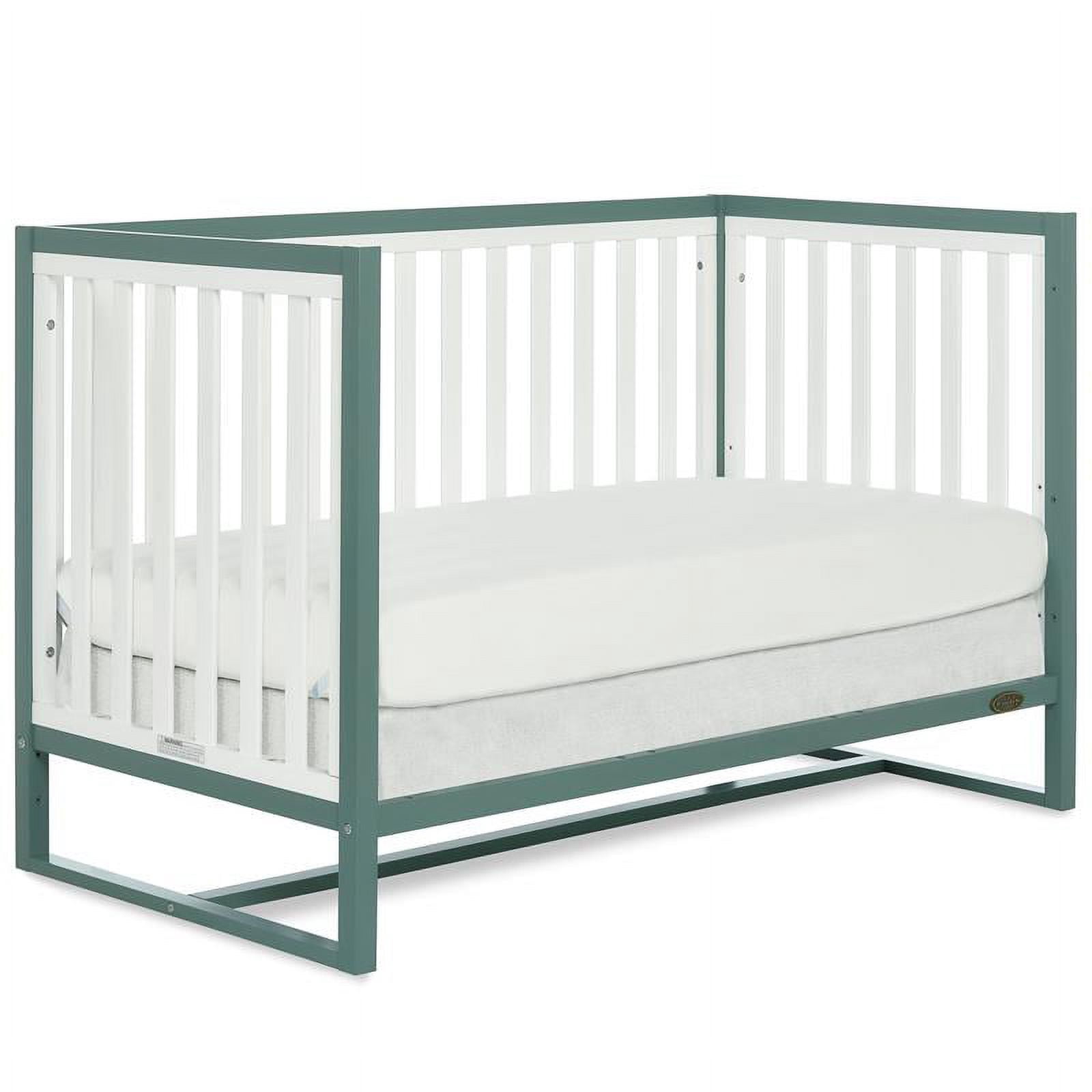Dream On Me Arlo 5-In-1 Convertible Crib, Jungle Green