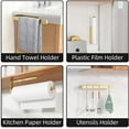 Under Paper Towel Holder for Kitchen, Bathroom No Drill Quick