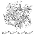 thumbnail image 1 of Paquete de 60 alfileres de barra, respaldos de broche de 1 pulgada, cierre de seguridad para insignias/etiquetas de nombre/corsages/manualidades de bricolaje/costura de tela [25mm, plata blanca], 1 of 1