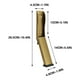 thumbnail image 2 of Tope de puerta que bloquea la puerta | Tope portátil antideslizante de puerta de acero inoxidable | Sin taladro Seguridad de puertas sin daños | Encaja en puertas de aluminio de madera y hierro, 2 of 4