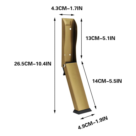 No Drill Door Stopper Heavy Duty Door Blocker for Home Security Portable Travel Door Lock Fits Wood Metal Aluminum Doors 1 Pack