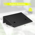 thumbnail image 2 of 2 PCs 5" Threshold Ramp Set, Rubber Curb Ramps, Car Ramps, Heavy Duty Slope Ramp for Driveway, Sidewalk, Loading Dock, Cars, Wheelchairs, Bikes, Motorcycles, 19" x 13" x 5", 2 of 5
