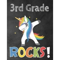 3rd Grade Rocks!: Funny Back To School notebook, Gift For Girls and Boys,109 College Ruled Line Paper, Cute School Noteb, (Paperback)