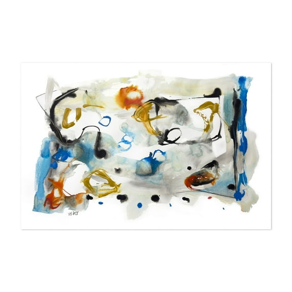 Resonance Series Number 9 - Mixed Media Abstract Modern Art Minimalist Unframed Wall Art Print 4 x 6 inches