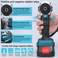 thumbnail image 4 of Mistaha Perceuse Électrique Sans Fil 21V avec Rotation Réglable, Double Vitesse et Moteur Sans Balais - Perceuse au Lithium Portable pour la Maison - 20 Réglages de Couple - Lumière LED et Système de Refroidissement - Prise US 110V -, 4 of 6