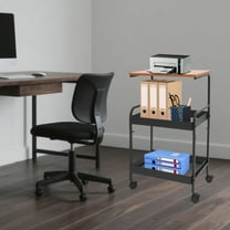3 Tier Printer Cart Storage Shelf Office Home Rolling Computer Desk Laptop Table