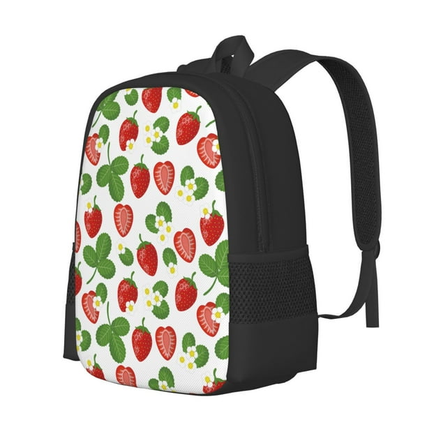 Disketp Strawberry Mochila Minimalista de Gran Capacidad, Mochila de Viaje para Escuela, Trabajo o Uso Diario