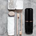 thumbnail image 4 of unbranded Black Portable Toothbrush Holder with Lid Cup Convenient Storage for Travel Business and Family Use, 4 of 6