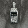 thumbnail image 4 of Crystals Bling Whistle Pendant Necklace Loud Crisp Sound for Coaches Referees Teachers Basketball Training Gifts Set, 4 of 8