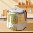 thumbnail image 6 of Rotating Rice and Grain Dispenser | 6-Compartment Cereal Storage Container | 12.5kg Large Capacity Dry Food Organizer | Space-Saving Kitchen Pantry Solution, 6 of 6