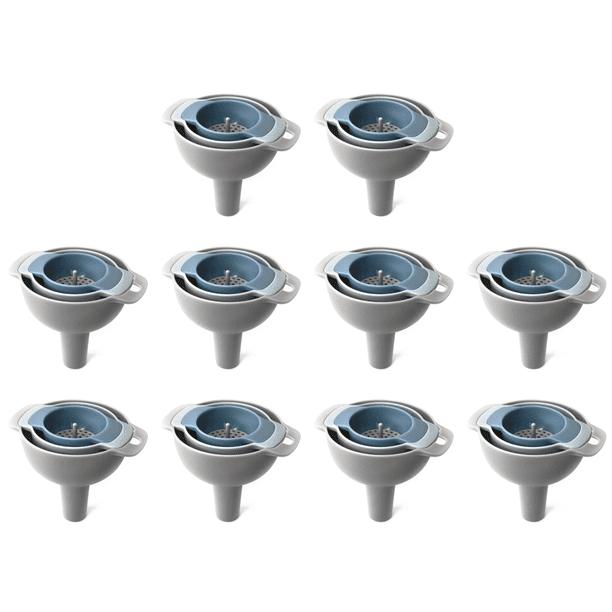 Embudos de 1 4 pulgadas Mini embudos con filtro colador desmontable para llenar botellas
