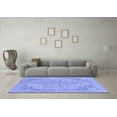 thumbnail image 3 of Ahgly Company Indoor Square Abstract Blue Modern Area Rugs, 3' Square, 3 of 4