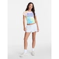 thumbnail image 2 of No Boundaries Pride Tie Dye Ribbed Graphic Cotton Baby Tee, Women's XXS-XXL, 2 of 5
