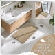 thumbnail image 2 of Alfombra de baño Yimobra, grande, antideslizante, lavable, 90 x 60 cm, color caqui pálido, 2 of 7
