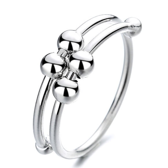 Joyería para mujer,Anillo de doble capa para mujer Anillo de doble capa para mujer Anillos abiertos ajustables Respuesta rápida Jadeshay A