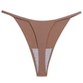 thumbnail image 4 of TrowBridge bragas sin costuras para mujer, tangas de satén de seda, ropa interior suave y acogedora, lencería Sexy deportiva, transpirable, parte trasera en T femenina, 4 of 4