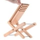 thumbnail image 3 of Taburete plegable de madera para reposapiés de guitarra Pedal Altura ajustable de 4 niveles, 3 of 8