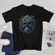 thumbnail image 4 of Skull and Flower T-shirt Halloween T-shirt Aesthetics T-shirt Vintage T-shirt Unisex shirt, 4 of 5