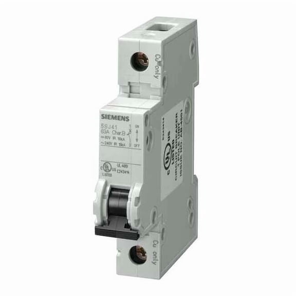 Siemens IEC Mini Circuit Breaker,6A,1P,240V 5SJ41067HG40