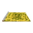 thumbnail image 2 of Ahgly Company Machine Washable Indoor Rectangle Abstract Yellow Modern Area Rugs, 4' x 6', 2 of 4