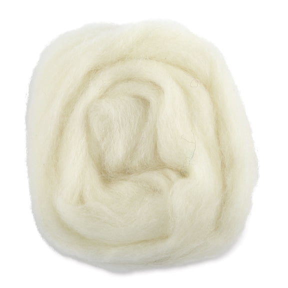 Wistyria Editions 100% Wool Roving - Natural, 36"