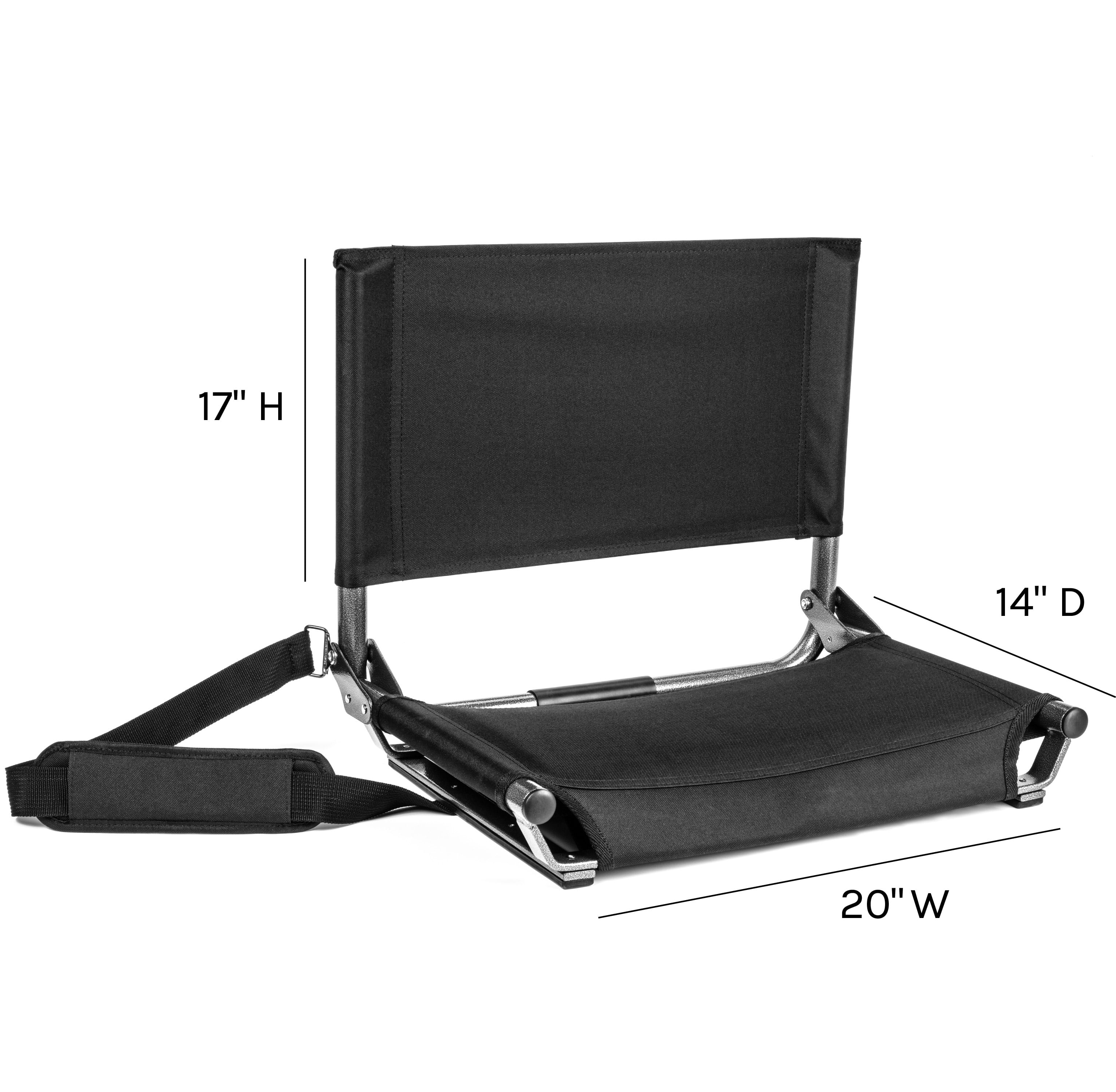 Cascade Mountain Tech Extra-Wide Stadium Seat for Bleachers, Maroon
