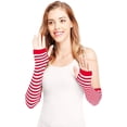 thumbnail image 4 of HSHDLDF Punk Gothic Rock Long Arm Warmer Fingerless Gloves, 4 of 6