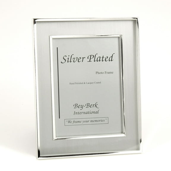 Silver Plated 5"x7" Picture Frame with Easel Back.