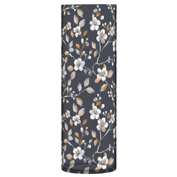 JSTEL Gold & Silver Cherry Blossom Flower Flower Vase Decorative Floreros for Home Decor Bedroom Living Room Office Table Shelf Bathroom